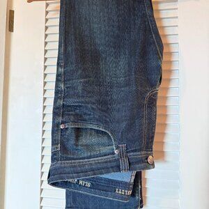 Fidelity Men's "Slim Jim" Distressed Blue Jeans